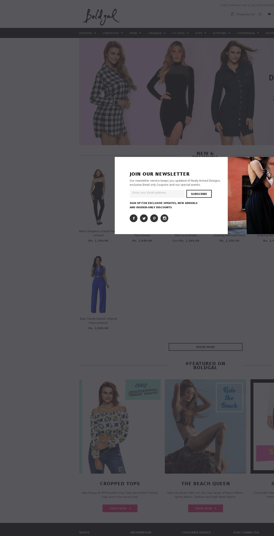 belle Shopify theme site example boldgal.com