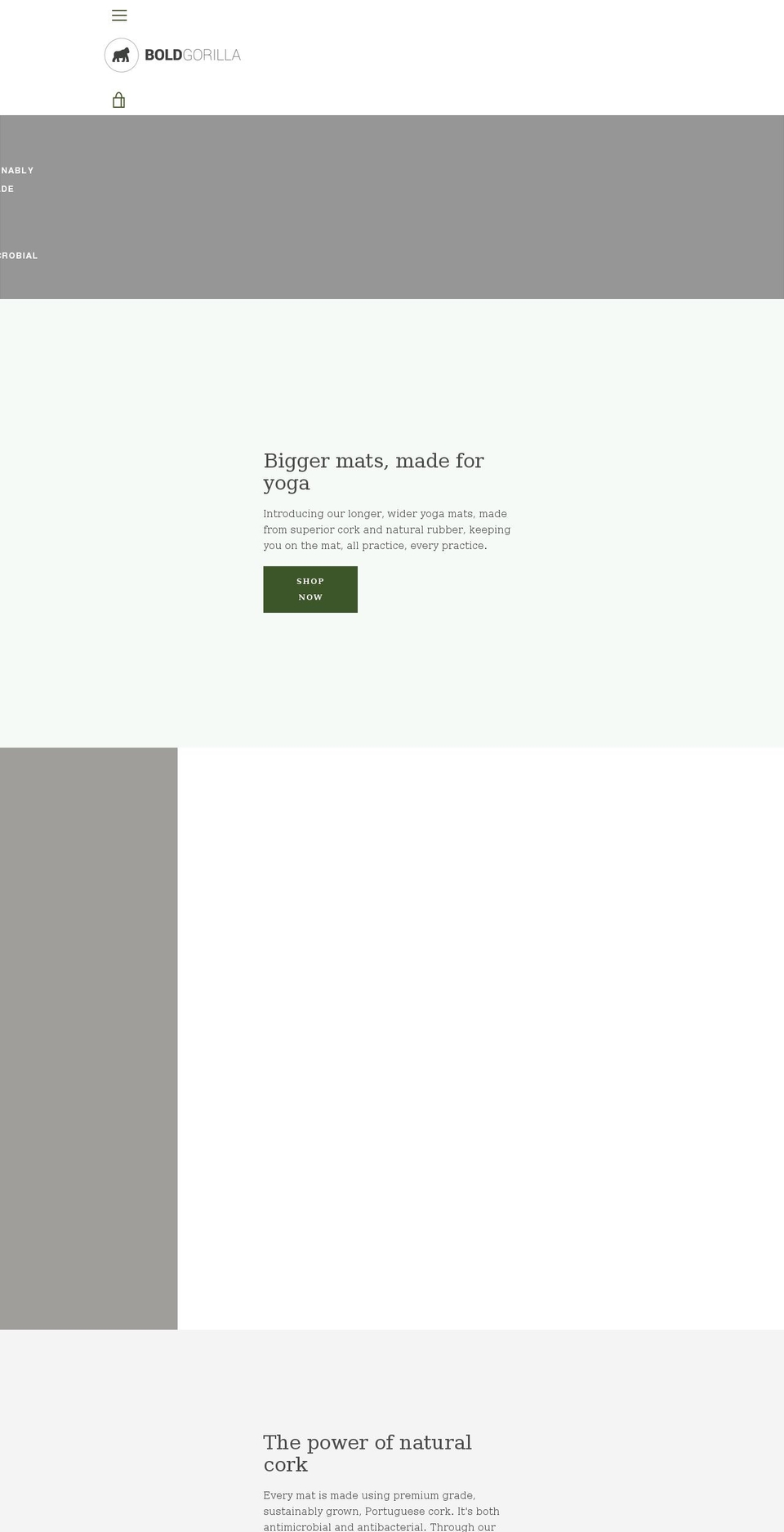 boldgorilla.com shopify website screenshot