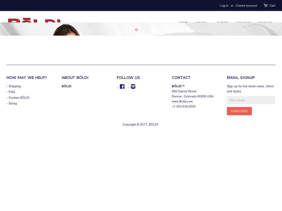 boldi.com shopify website screenshot