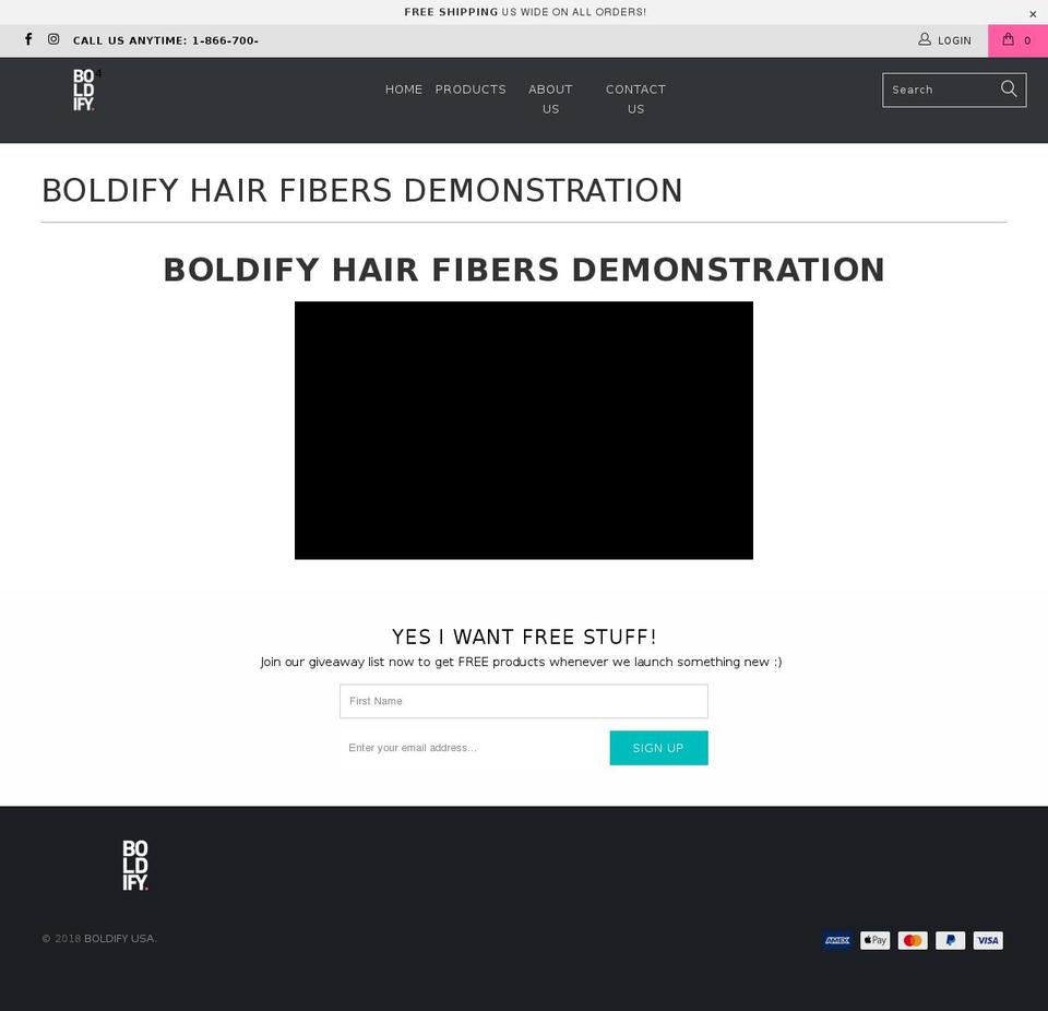 GetBoldify Turbo Theme Shopify theme site example boldifydemo.com