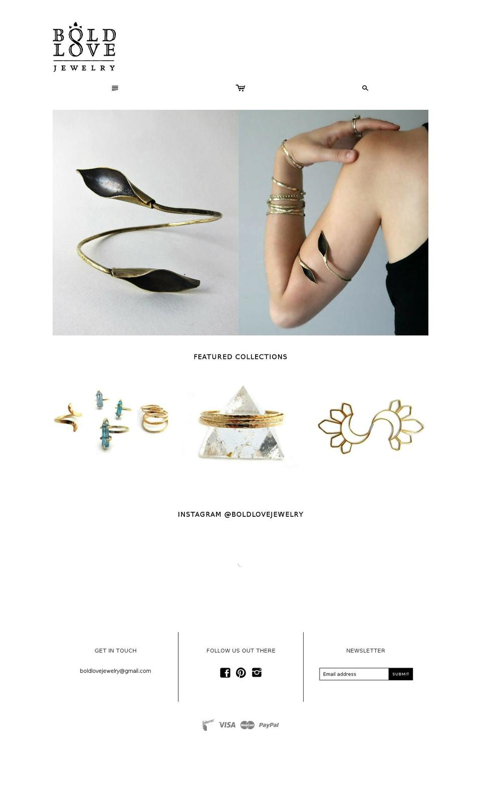 boldlovejewelry.com shopify website screenshot