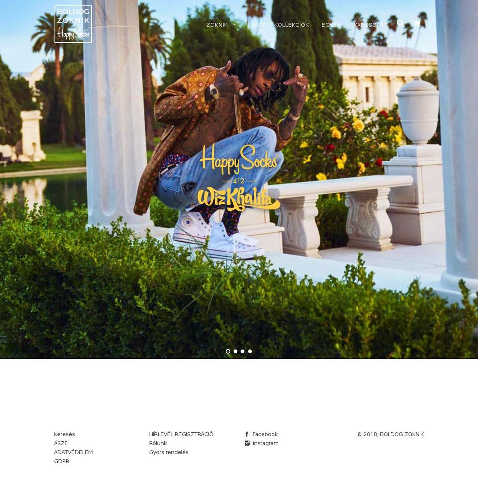 boldogzoknik.com — Shopify storefront screenshot