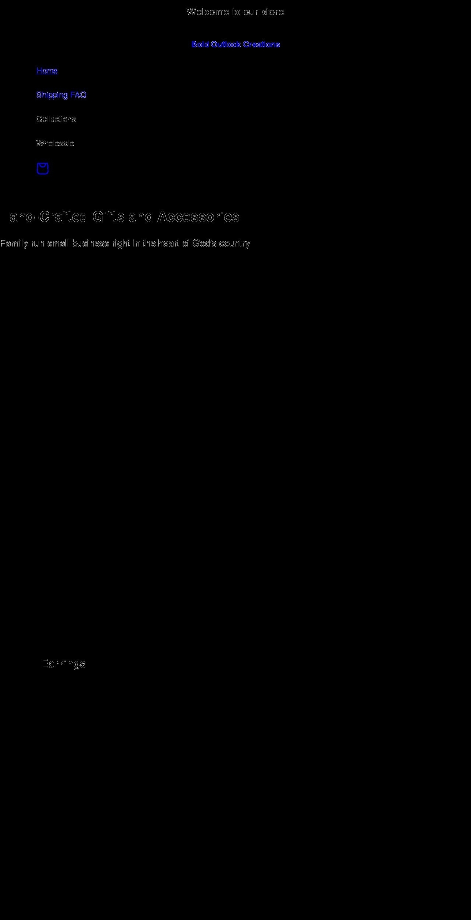 boldoutlookcreations.com shopify website screenshot