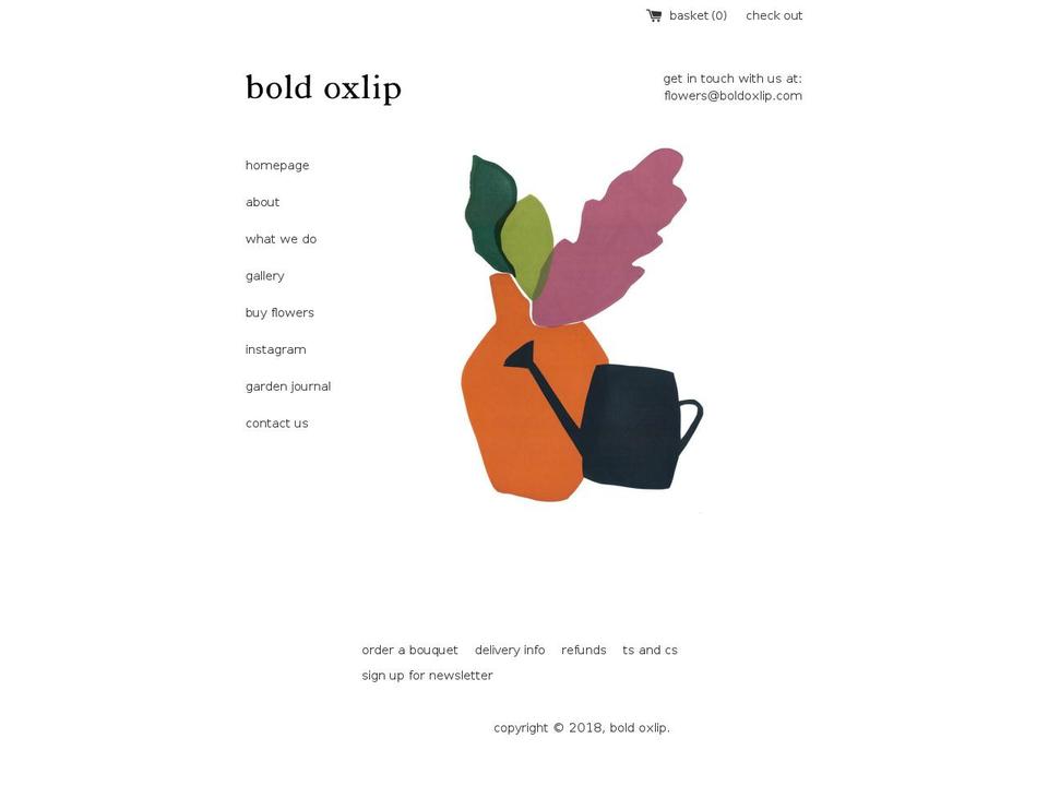 boldoxlip.com — Shopify storefront screenshot