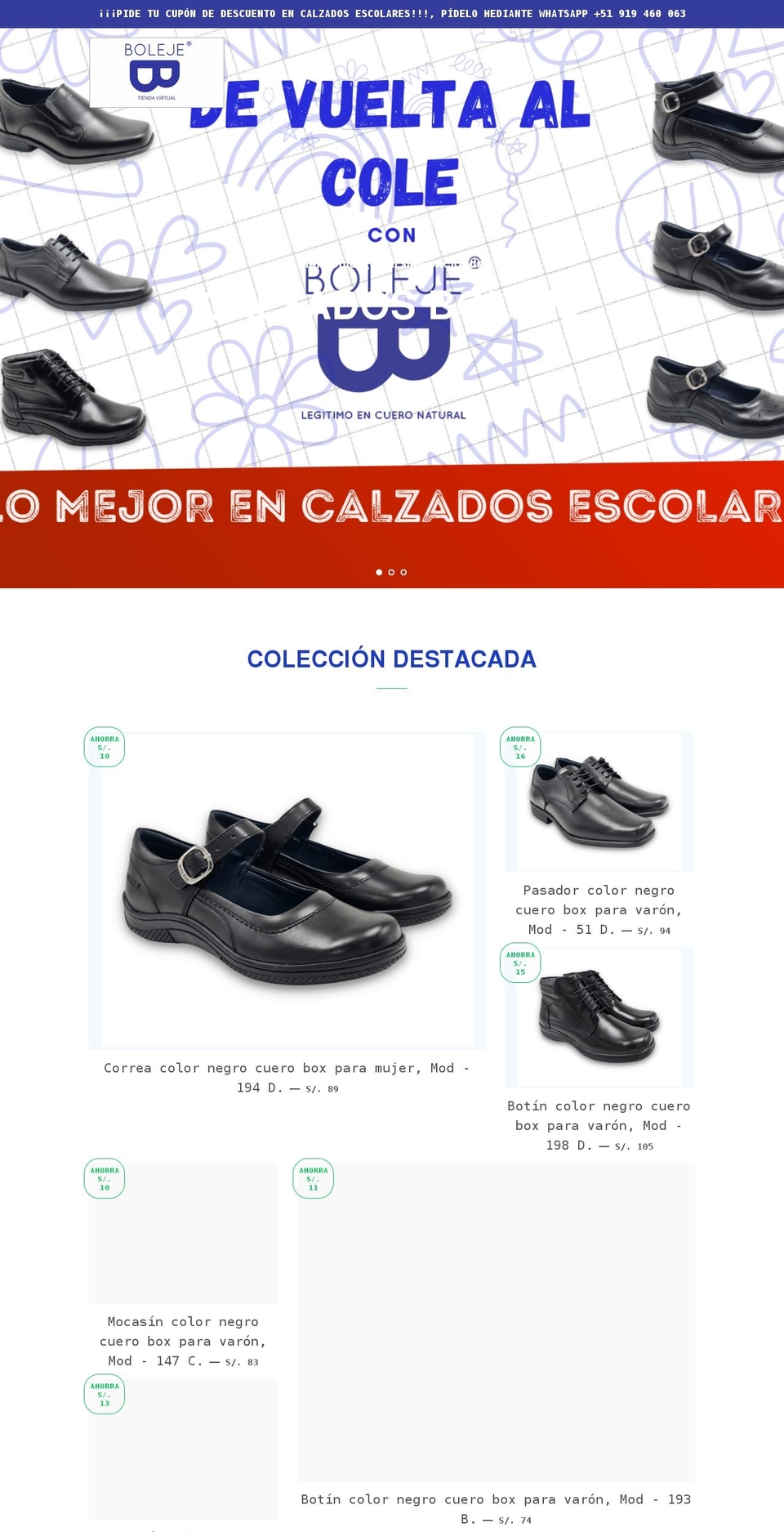 bolejestore.com shopify website screenshot