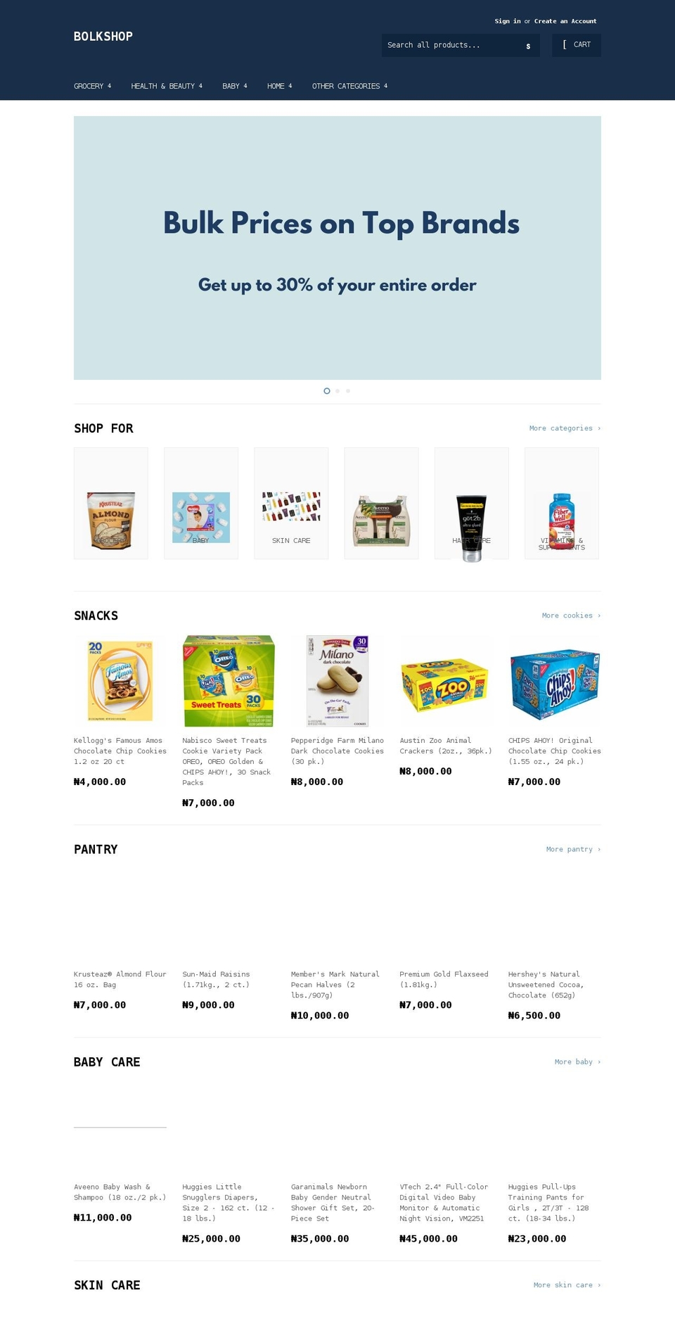 bolk.shop shopify website screenshot