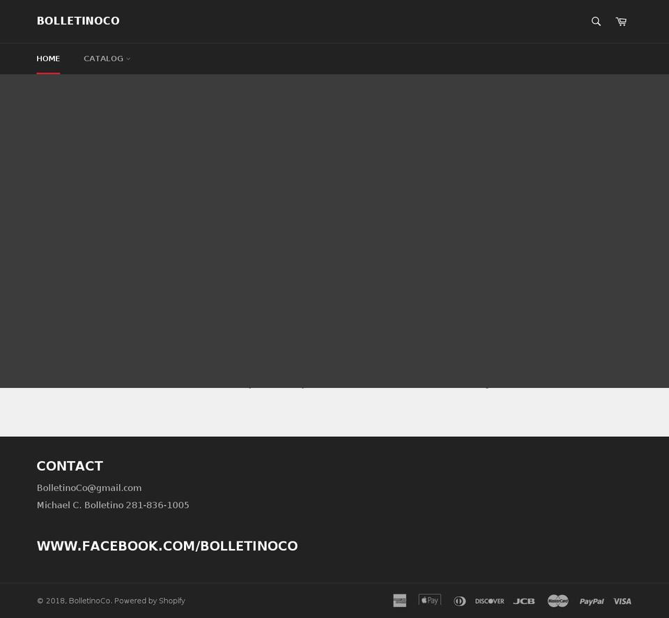 bolletinoco.com — Shopify storefront screenshot