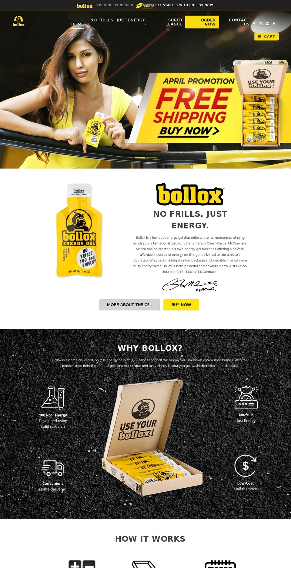 bolloxenergy.com shopify website screenshot