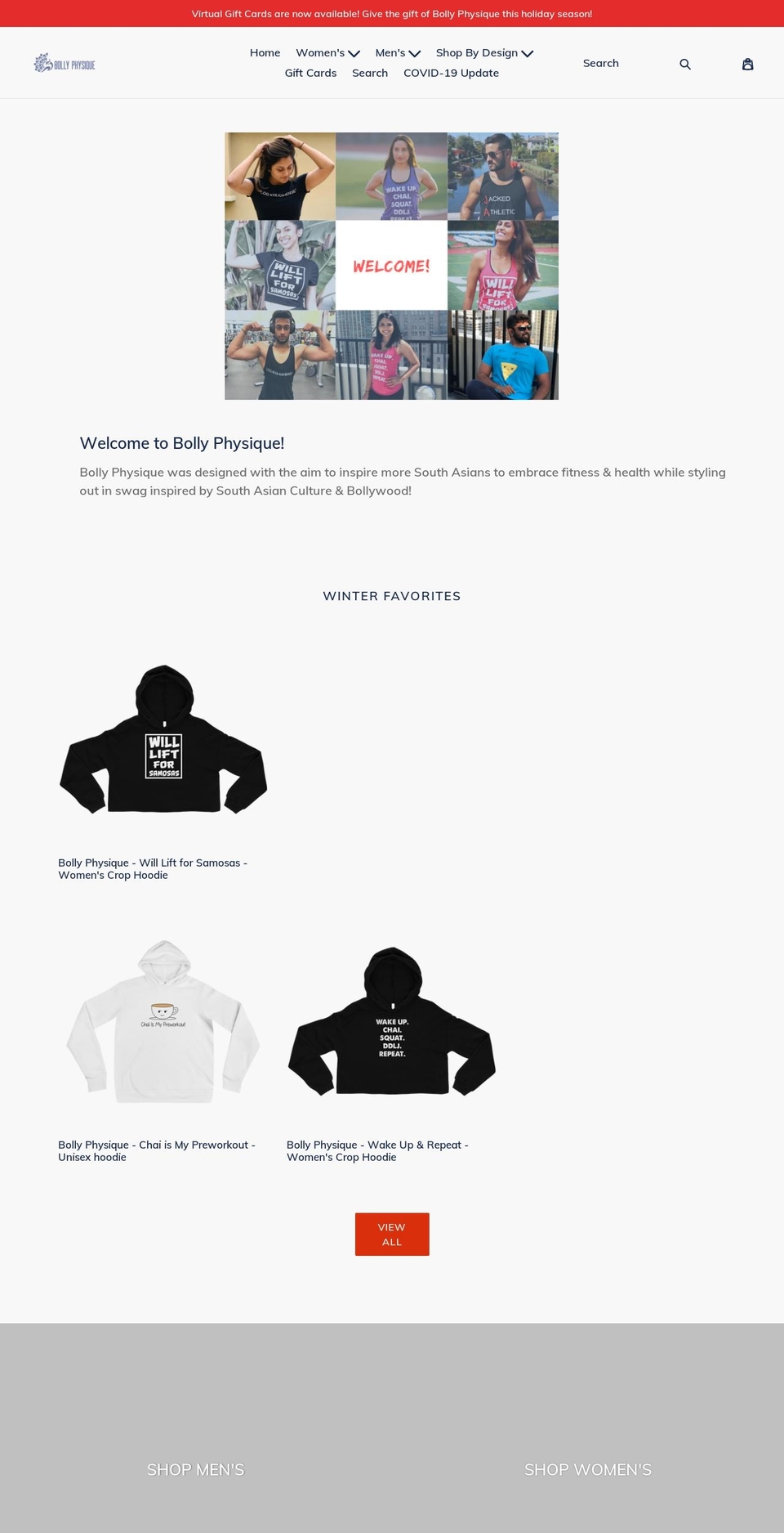 bollyphysique.com shopify website screenshot