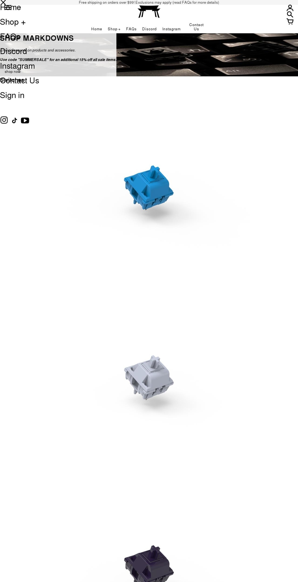 bolsakeyboardsupply.com shopify website screenshot