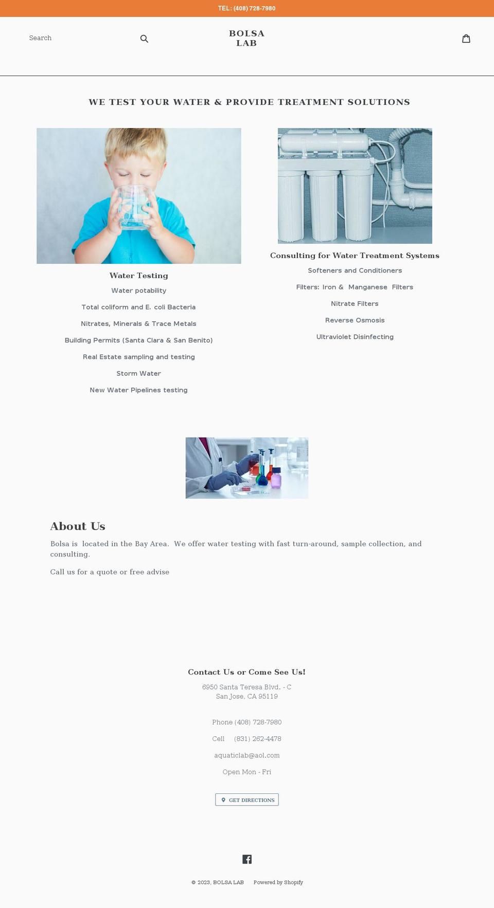 bolsalab.com shopify website screenshot