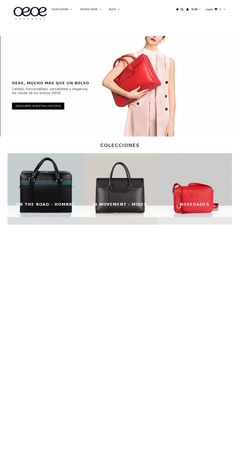 bolsos.barcelona shopify website screenshot