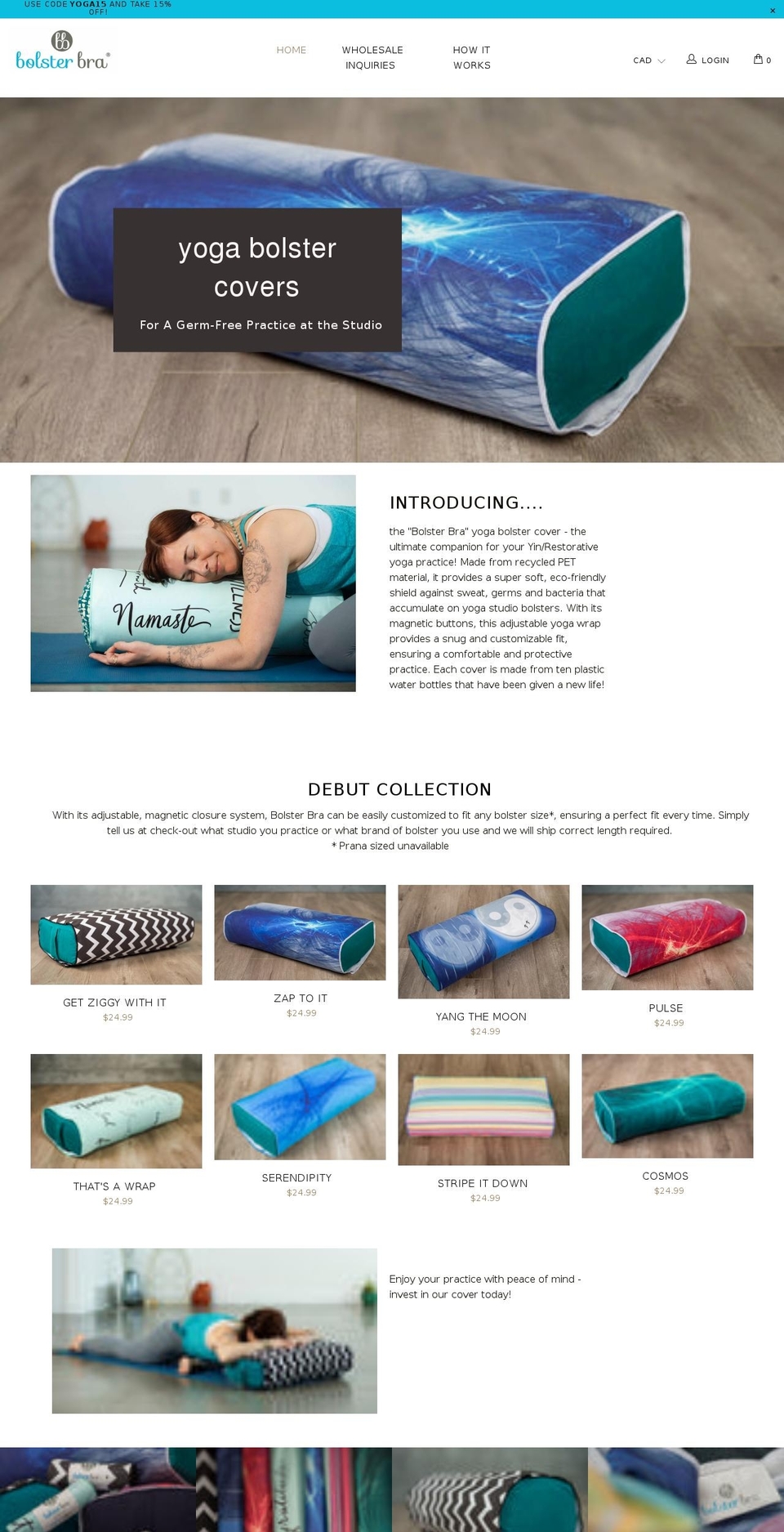 bolsterbra.com shopify website screenshot