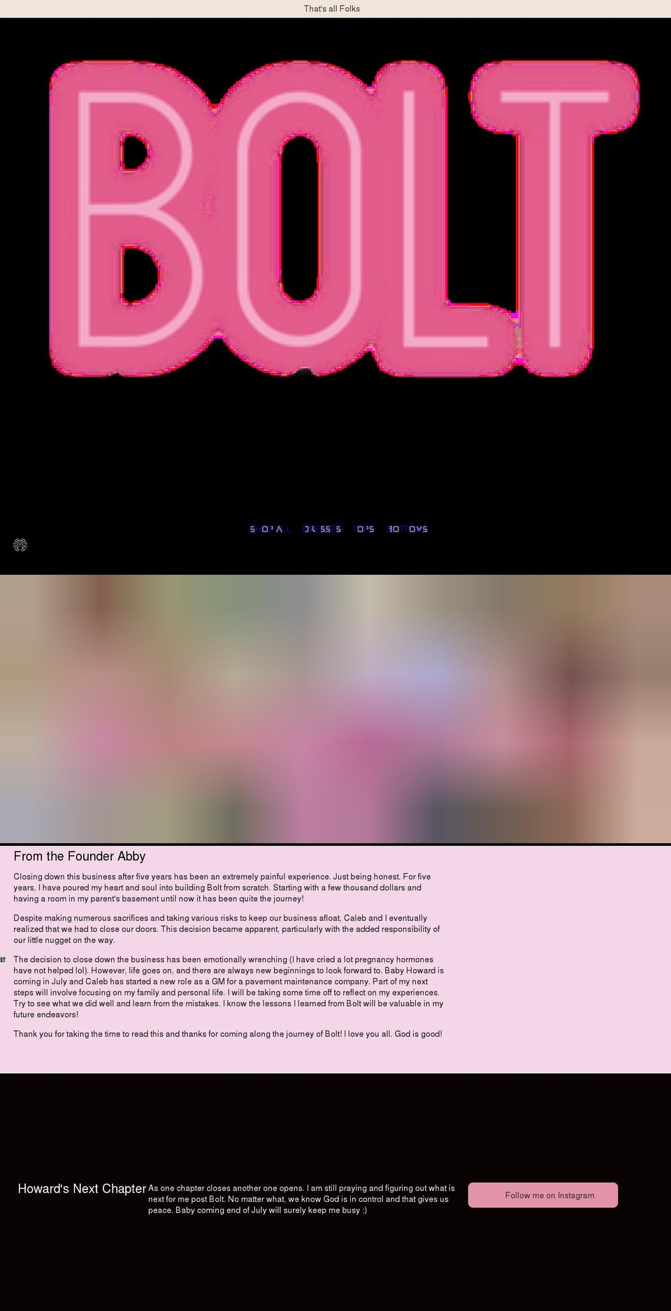 boltclothingboutique.com — Shopify storefront screenshot