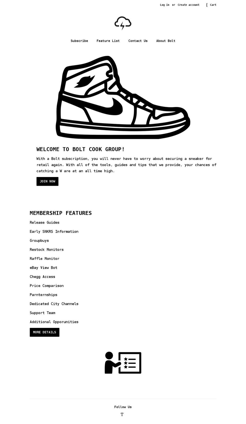 boltcookgroup.com shopify website screenshot
