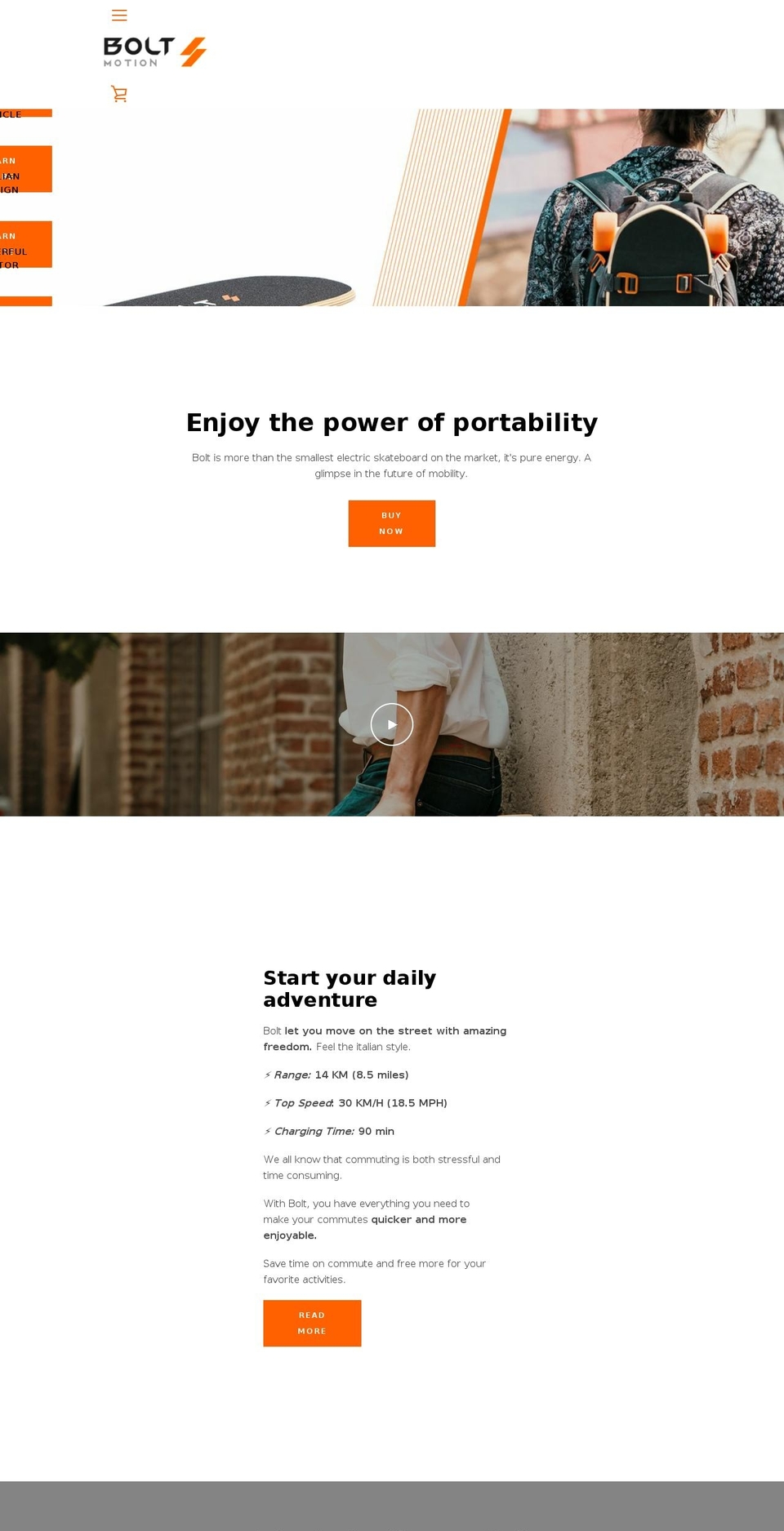 boltmotion.com shopify website screenshot