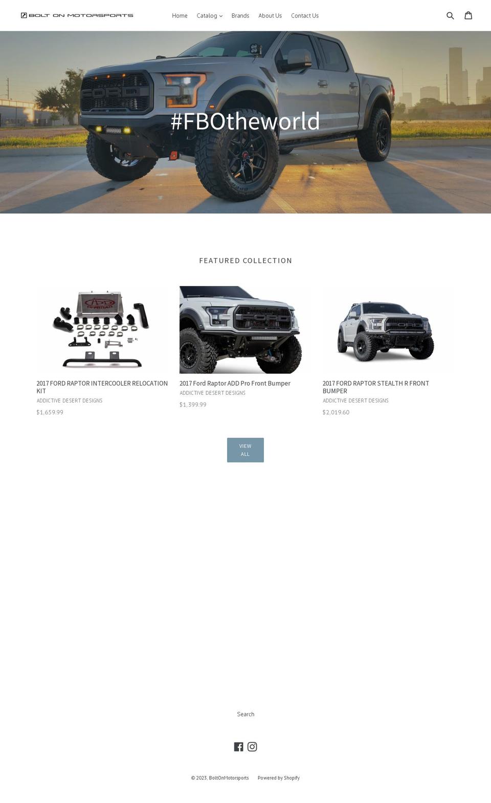 boltonmotorsportsllc.com shopify website screenshot