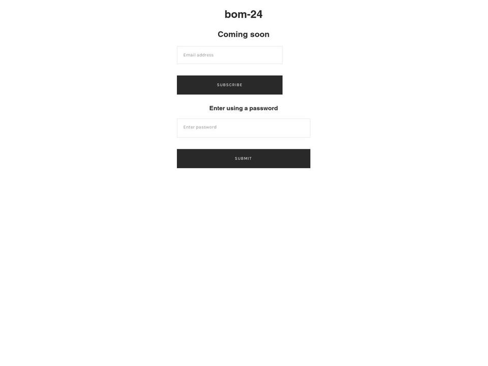 Update Scope of work - July 21 Shopify theme site example bom24.com