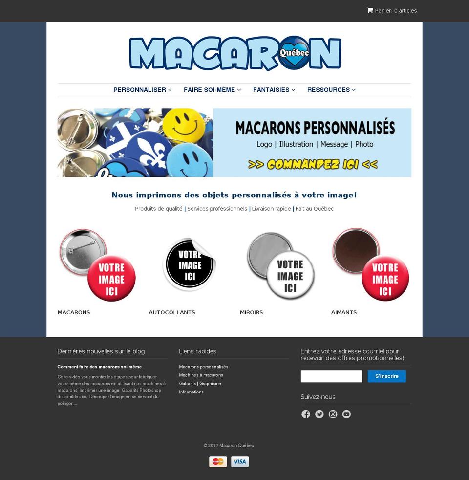 bomacaron.com shopify website screenshot