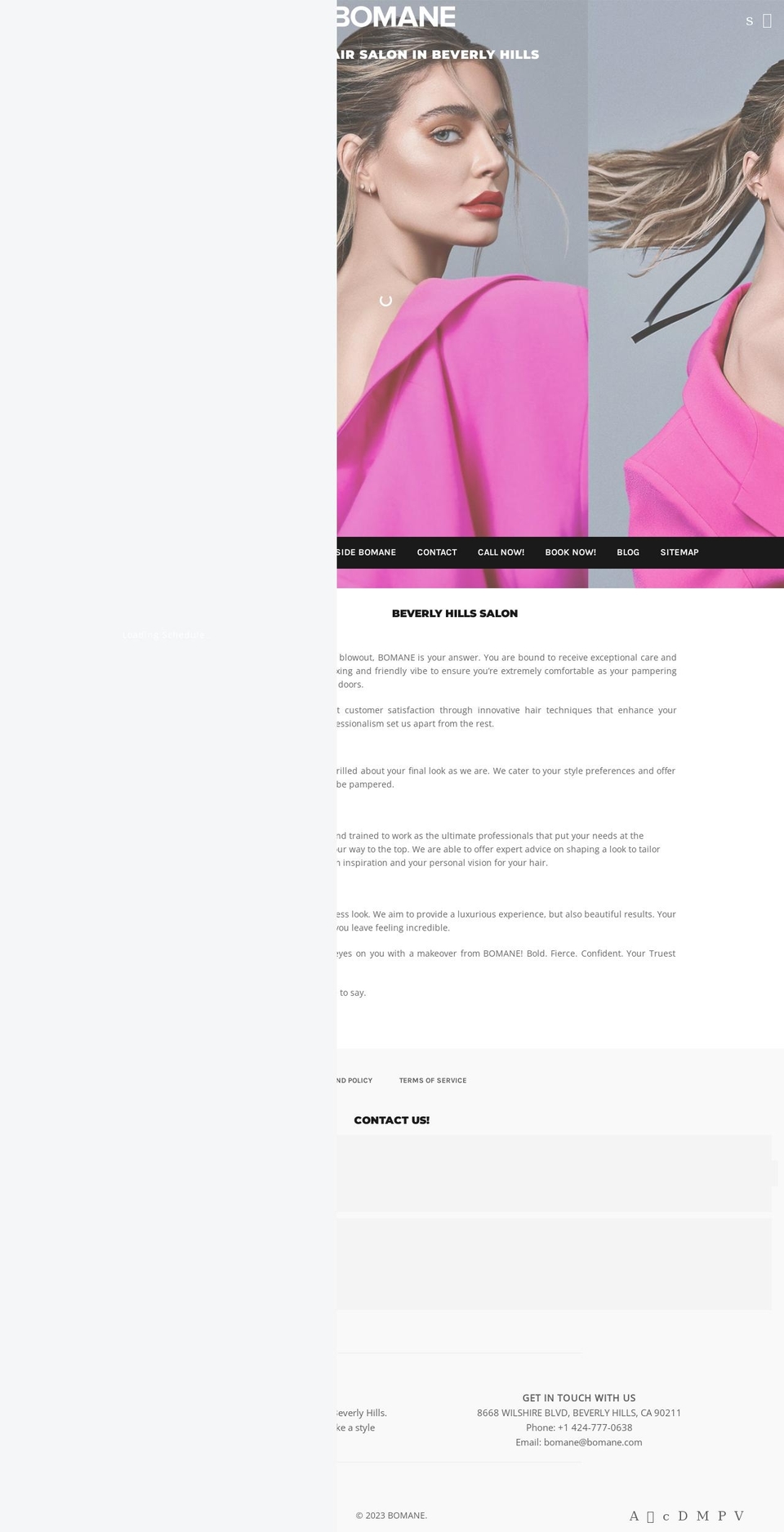bomane.com shopify website screenshot