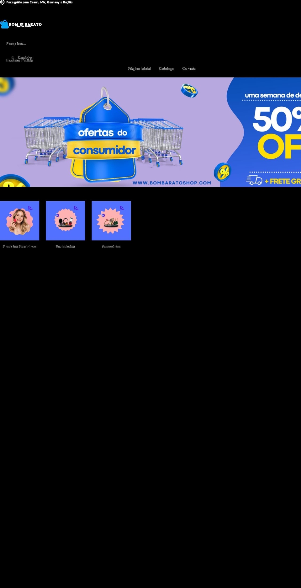 bombaratoshop.com — Shopify storefront screenshot
