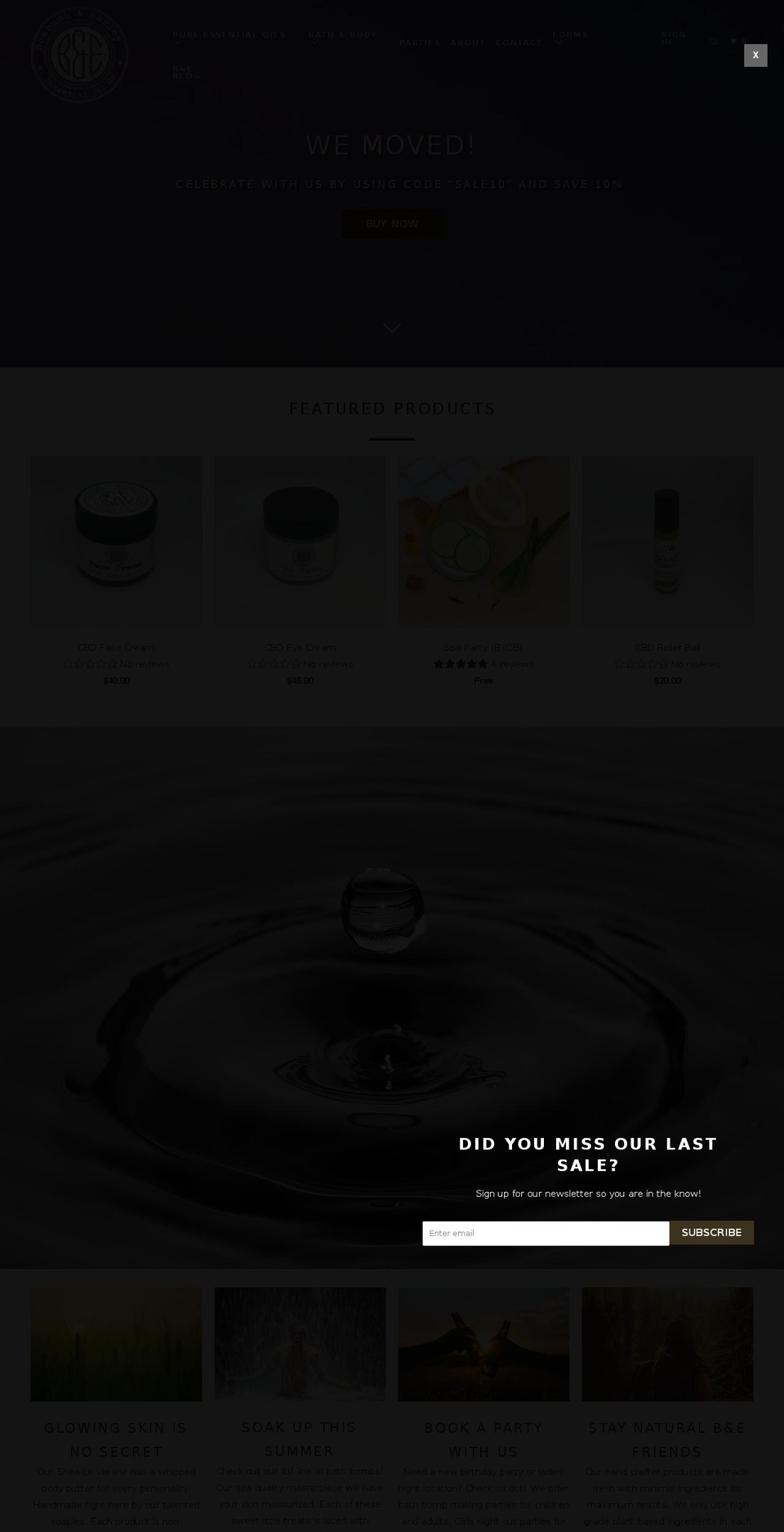 bombashearley.com shopify website screenshot