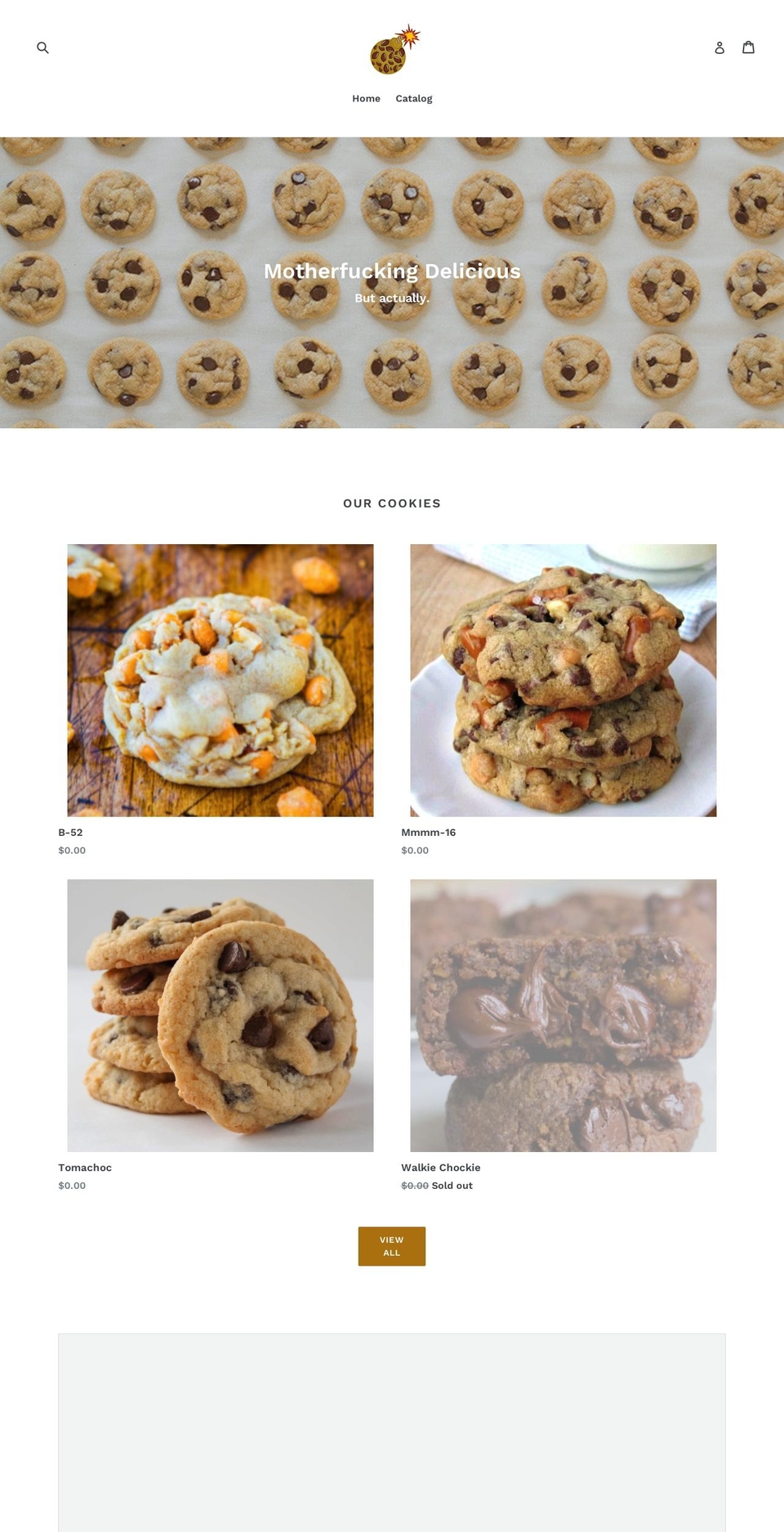 bombass-cookies.myshopify.com shopify website screenshot