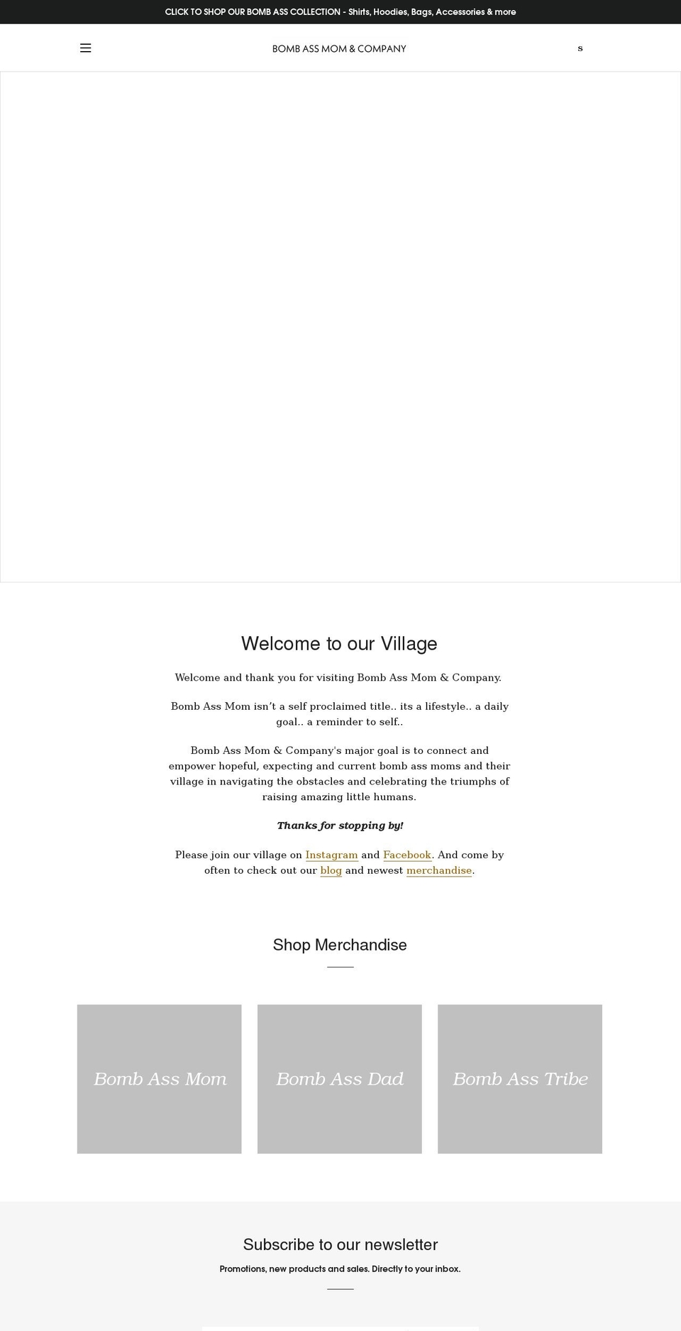 bombassmomcompany.com shopify website screenshot