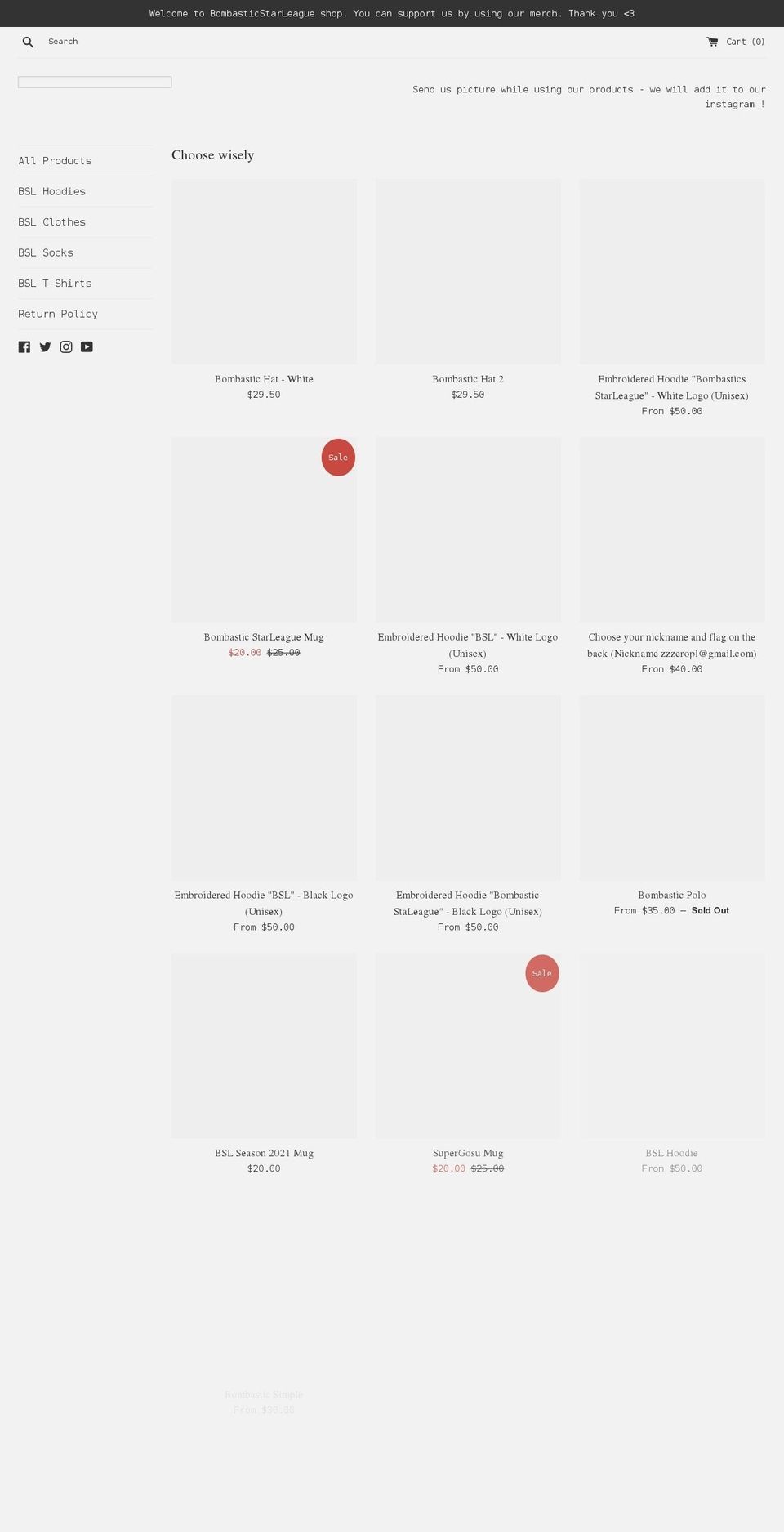 bombastic.shop shopify website screenshot