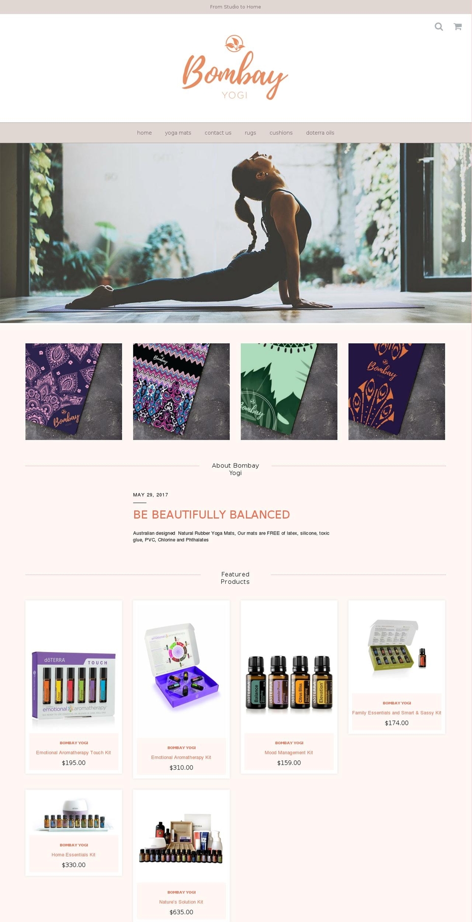 bombayyogi.yoga shopify website screenshot