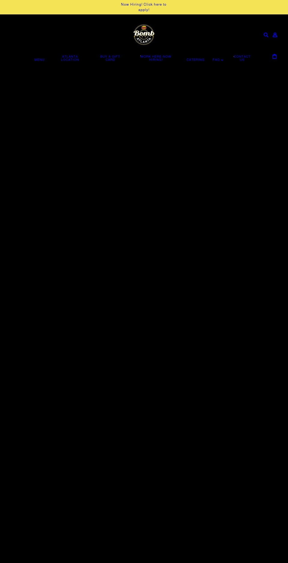 bombbiscuitatl.com shopify website screenshot