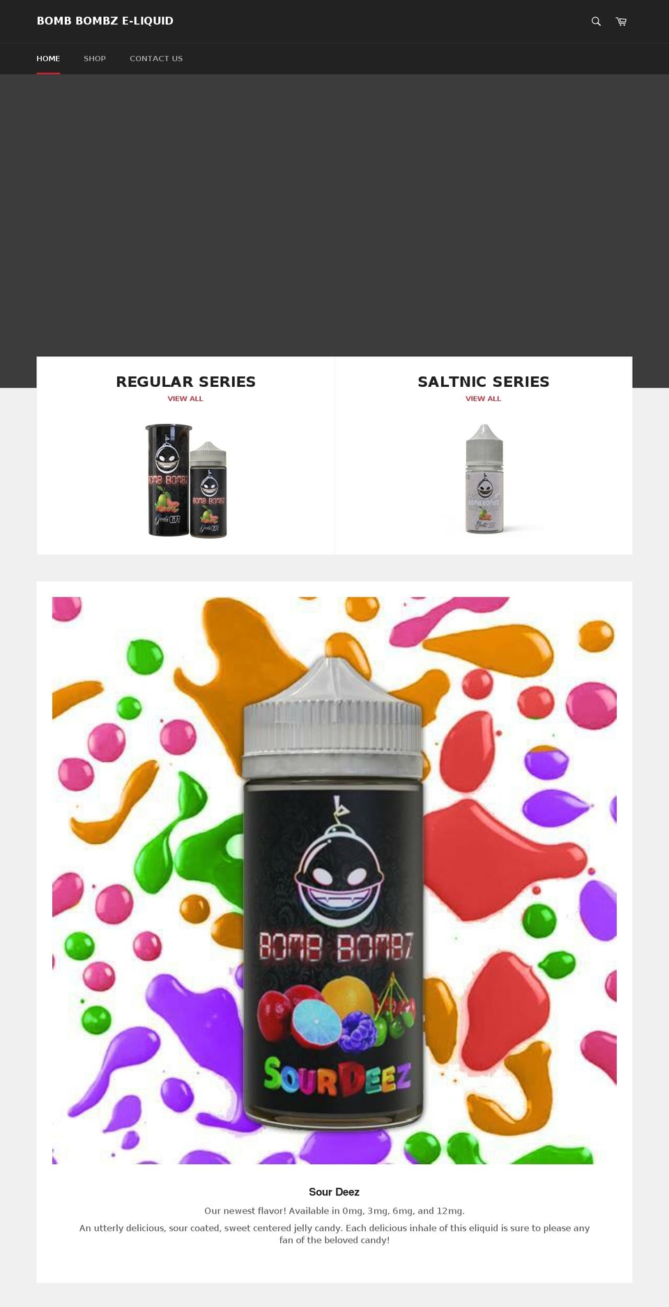 bombbombz.com — Shopify storefront screenshot