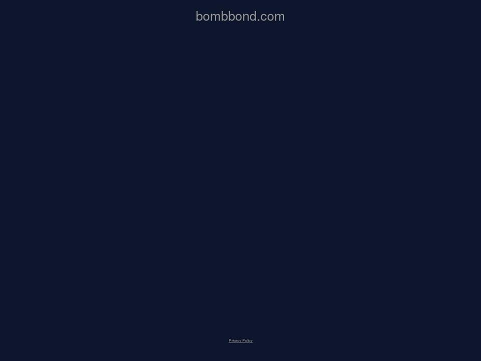 bombbond.com — Shopify storefront screenshot