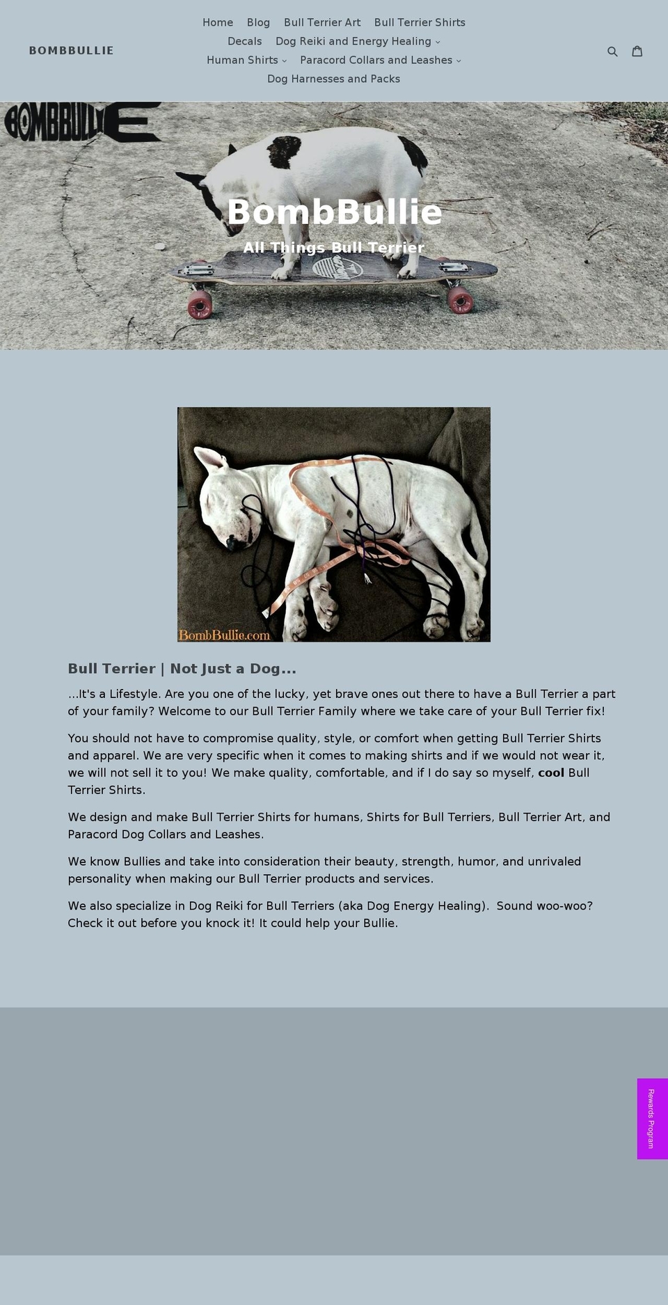 bombbullie.com shopify website screenshot