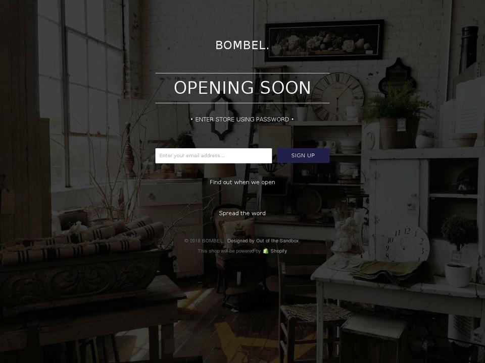 bombelofsweden.com — Shopify storefront screenshot
