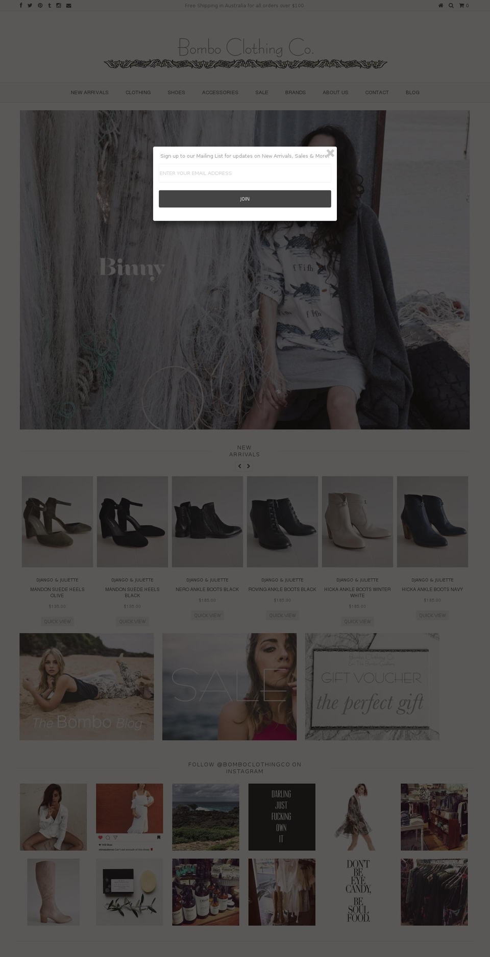 bomboclothing.com shopify website screenshot