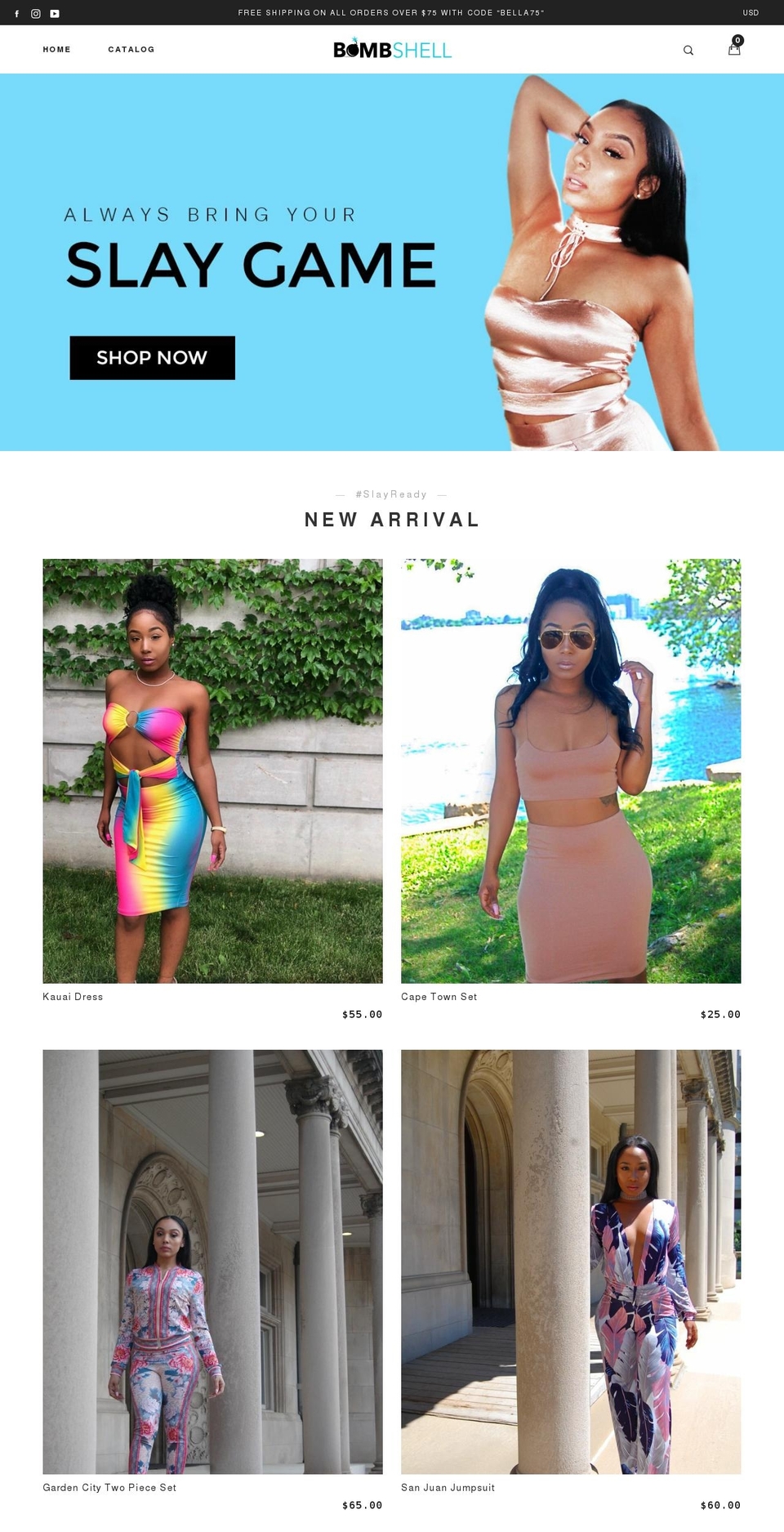 gemini-fashion01-v1-4-1 Shopify theme site example bombshellbybella.com