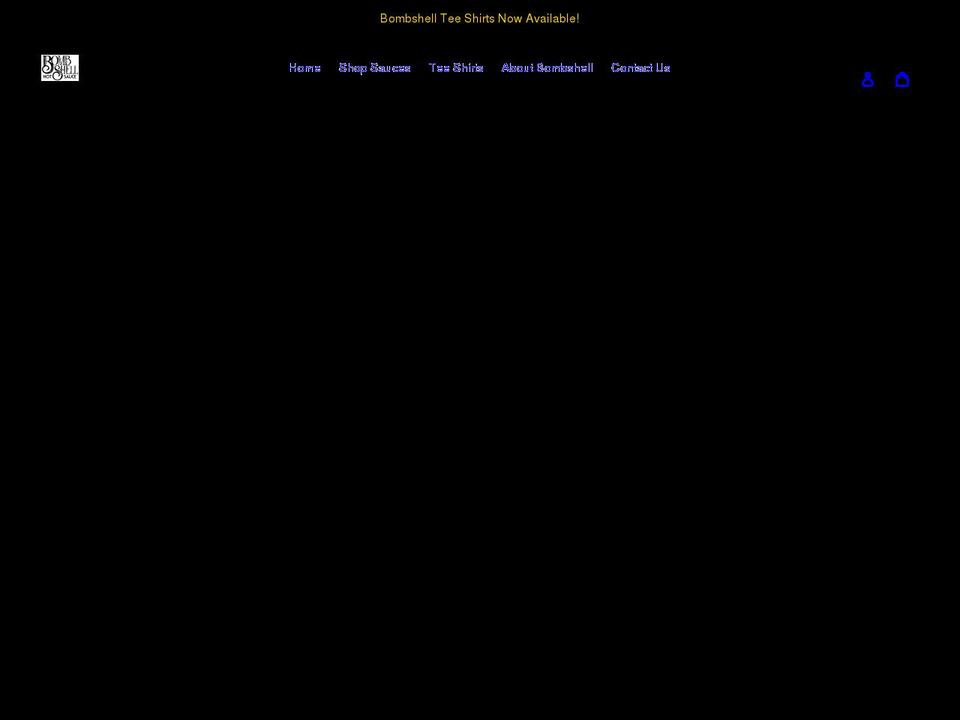 bombshellhotsauces.com shopify website screenshot