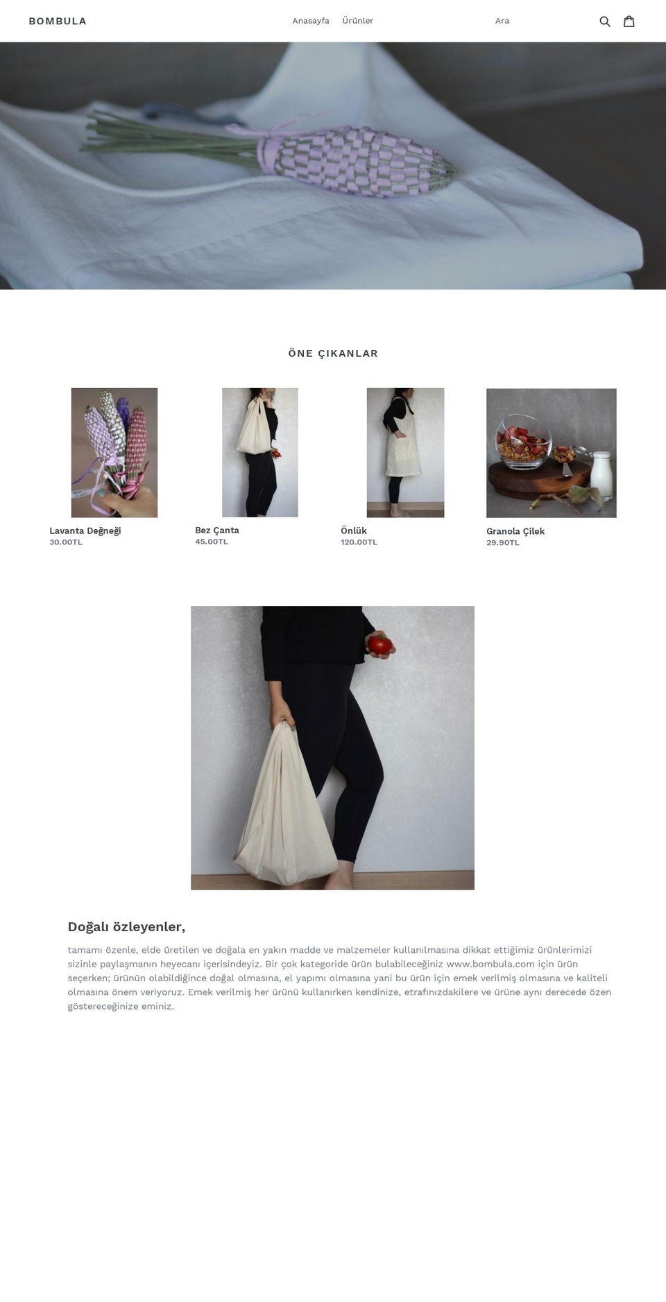 bombula.com — Shopify storefront screenshot