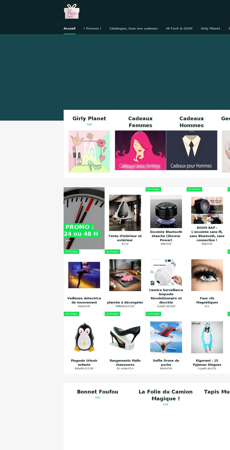 bon-plan-web.com — Shopify storefront screenshot