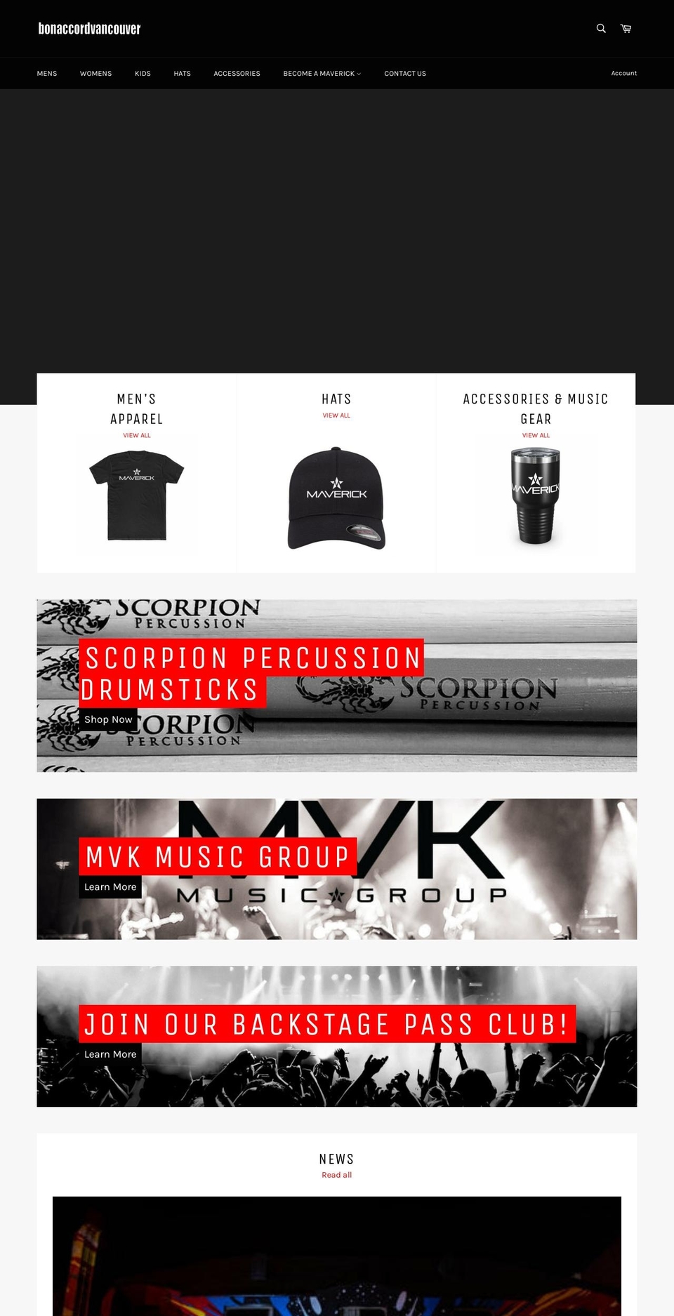 bonaccordvancouver.com shopify website screenshot