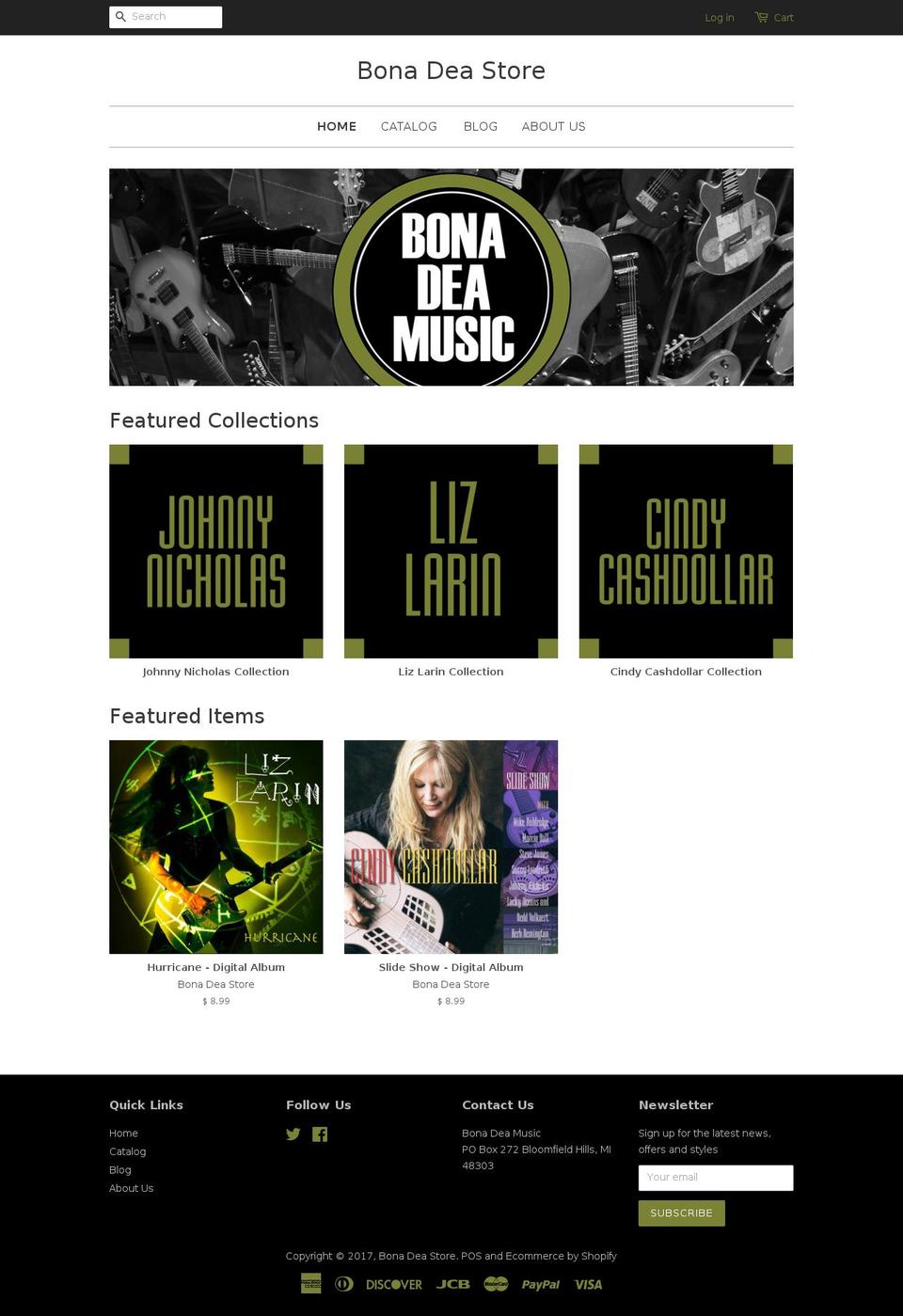 bonadeastore.com shopify website screenshot