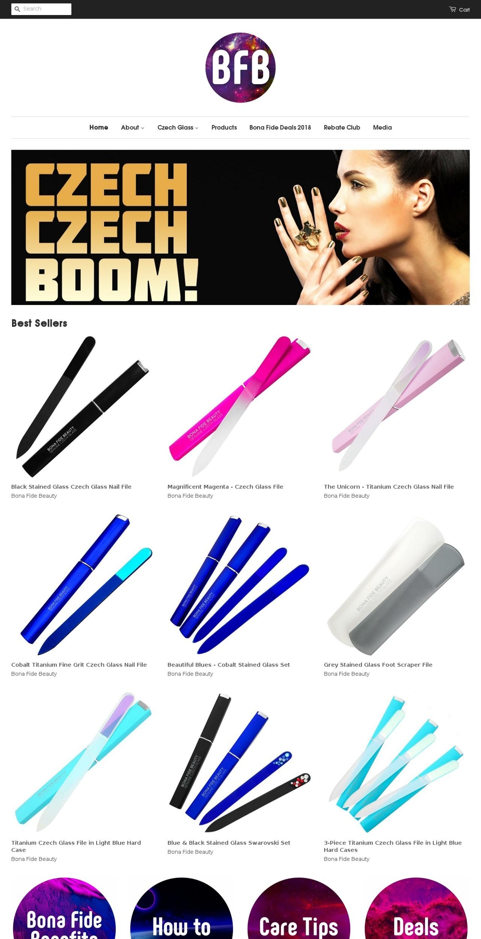 bonafide-beauty.com shopify website screenshot