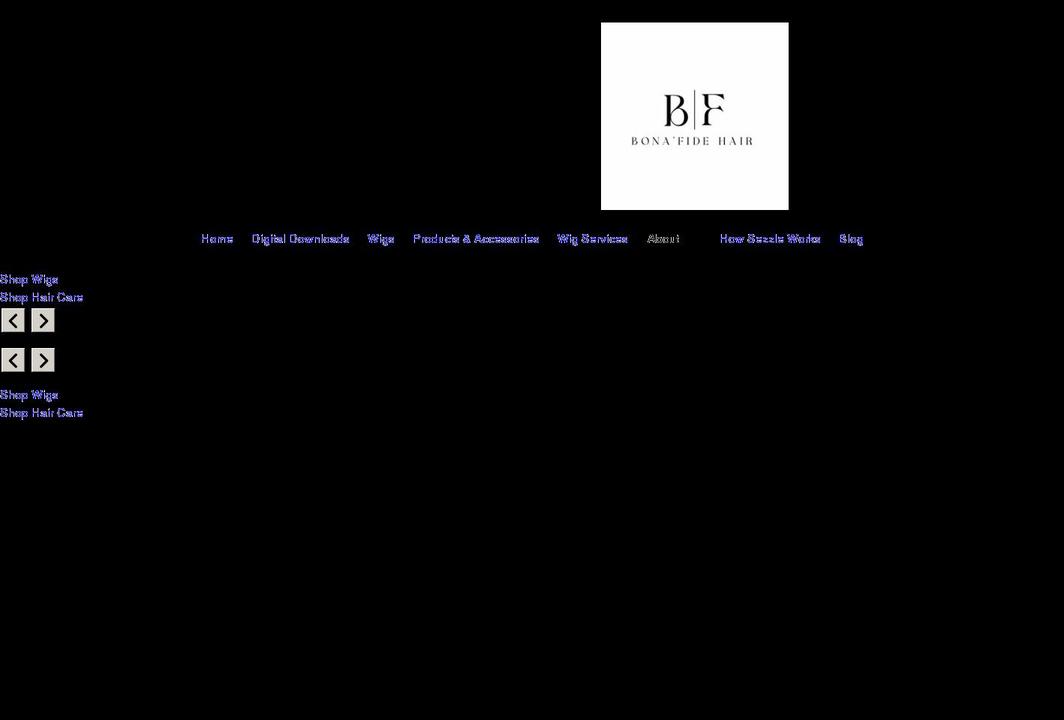 bonafidebeauty.org shopify website screenshot