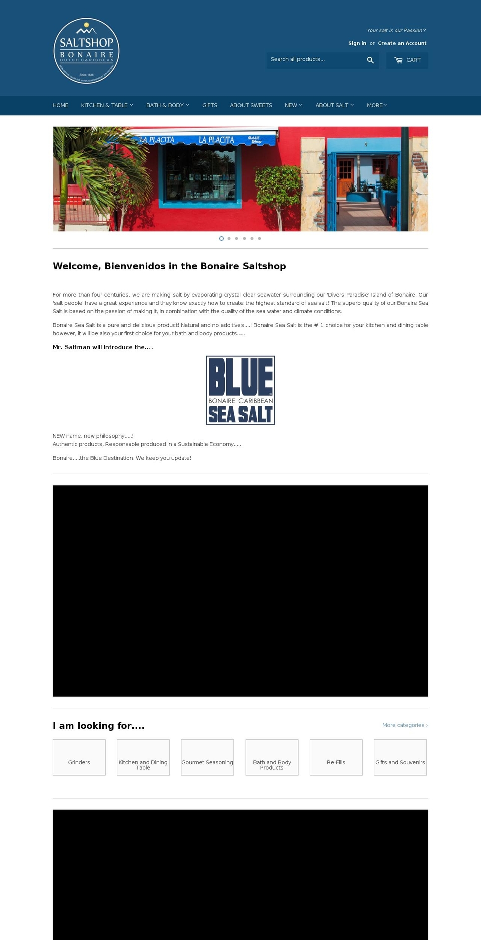 bonairesalt.com — Shopify storefront screenshot