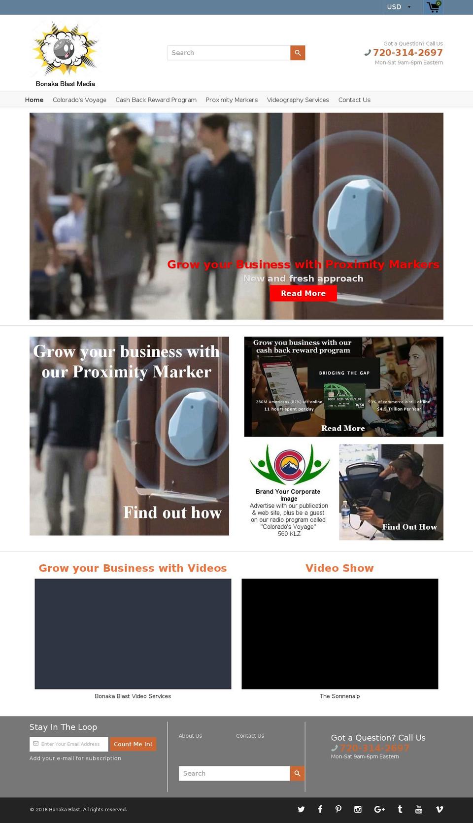 bonakablast.com — Shopify storefront screenshot