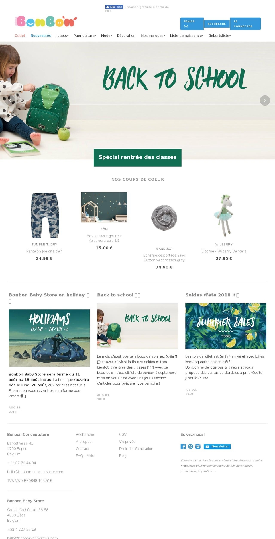 bonbon-conceptstore.be shopify website screenshot