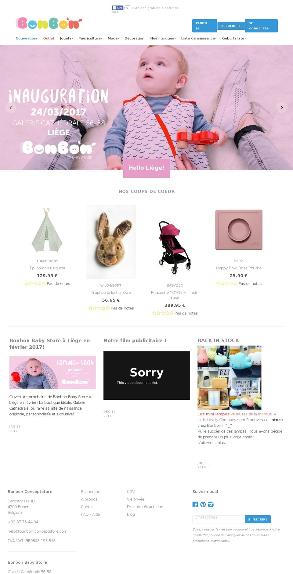 bonbon-conceptstore.com shopify website screenshot