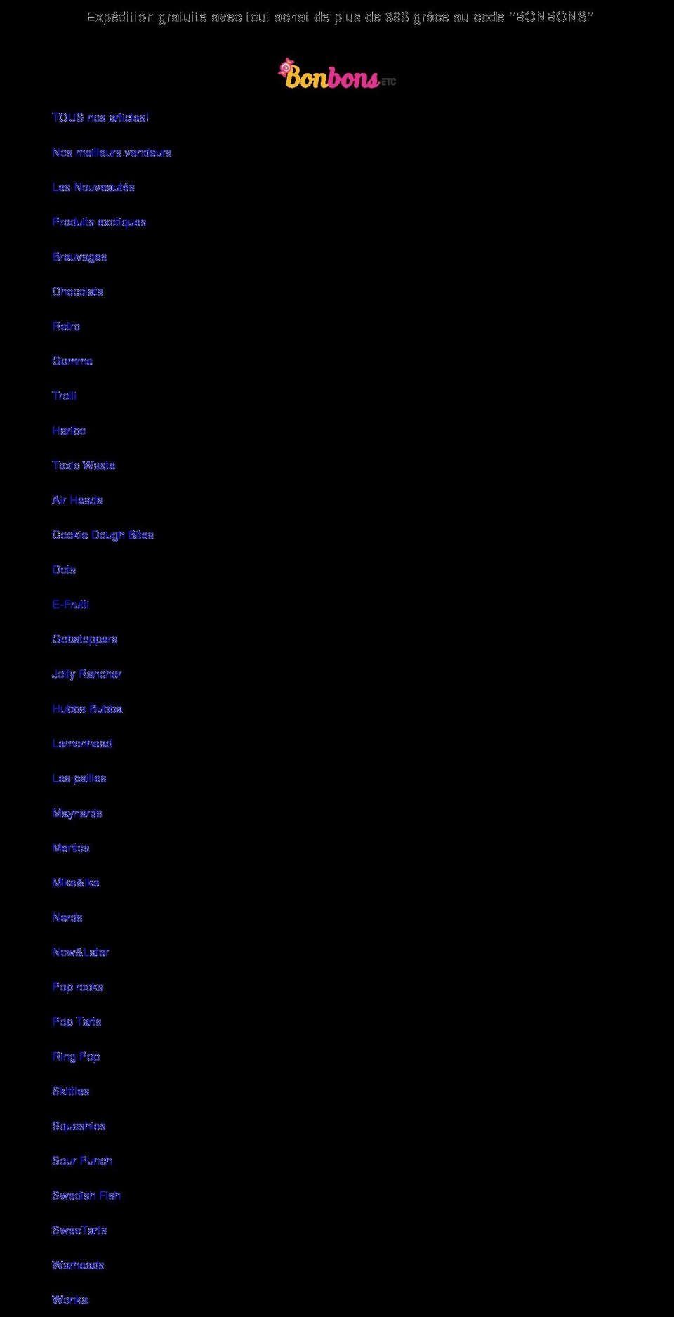 bonbonetc.com shopify website screenshot