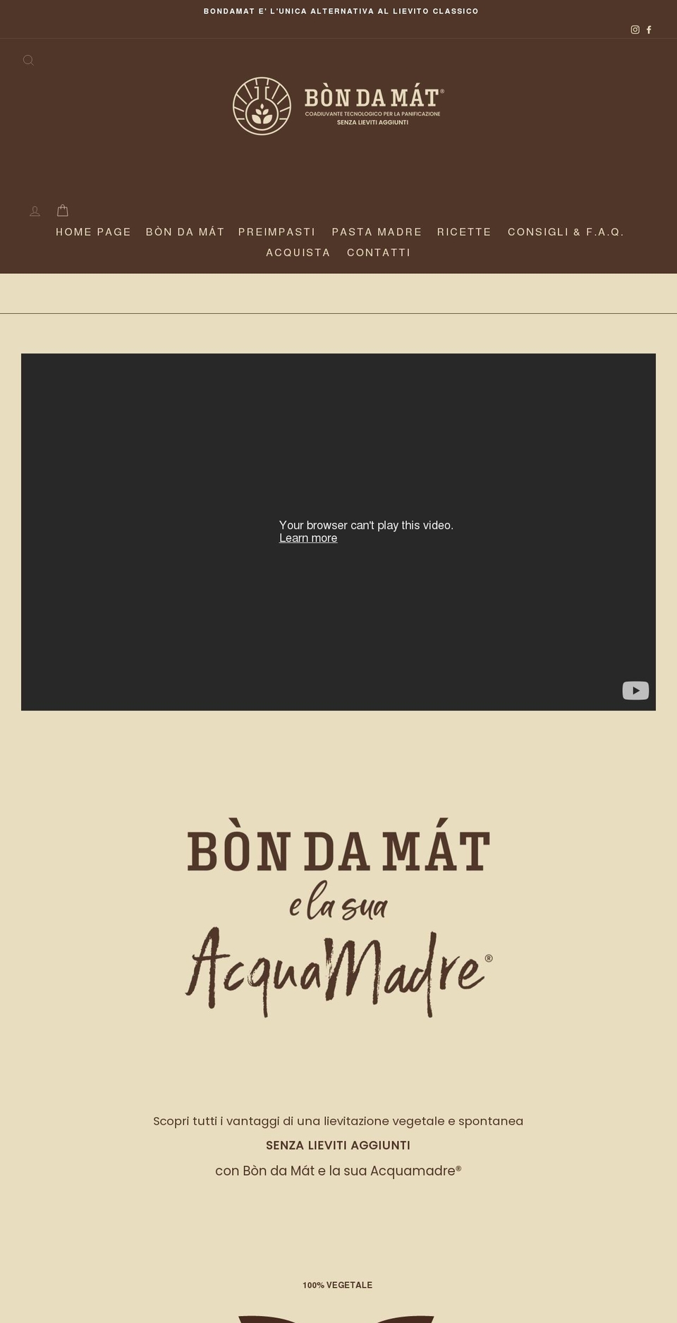 bondamat.it shopify website screenshot